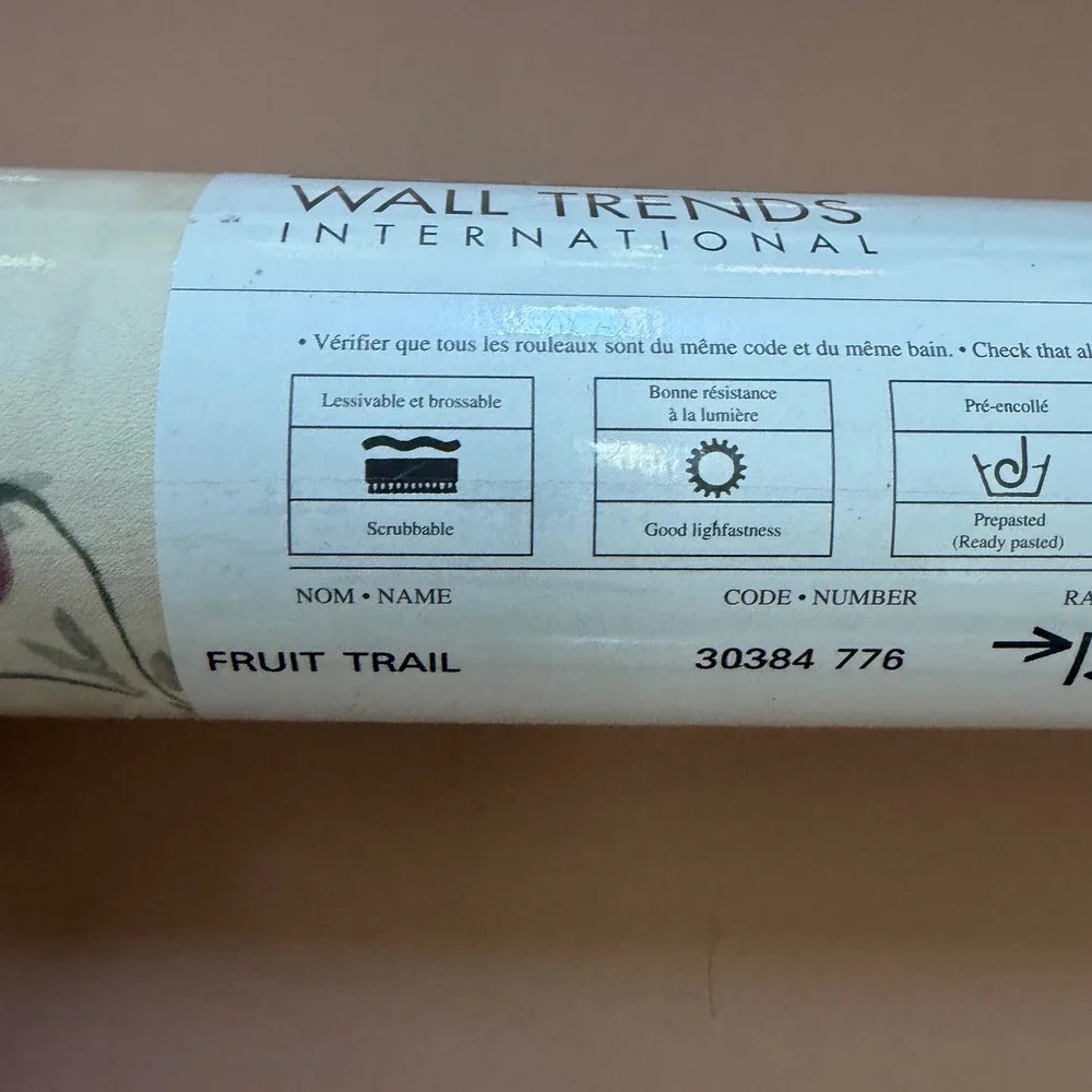 Watson Wall Trends International Fruit Trail Vinyl Wallpaper 3 Rolls Prepasted‎